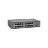 LevelOne 16 prievadų Fast Ethernet PoE komutatorius, 90 W