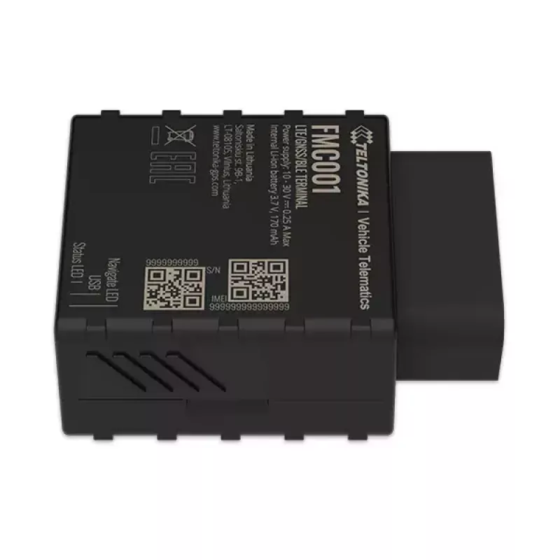 GPS sekiklis Teltonika FMC001 automobiliui Juoda 53g
