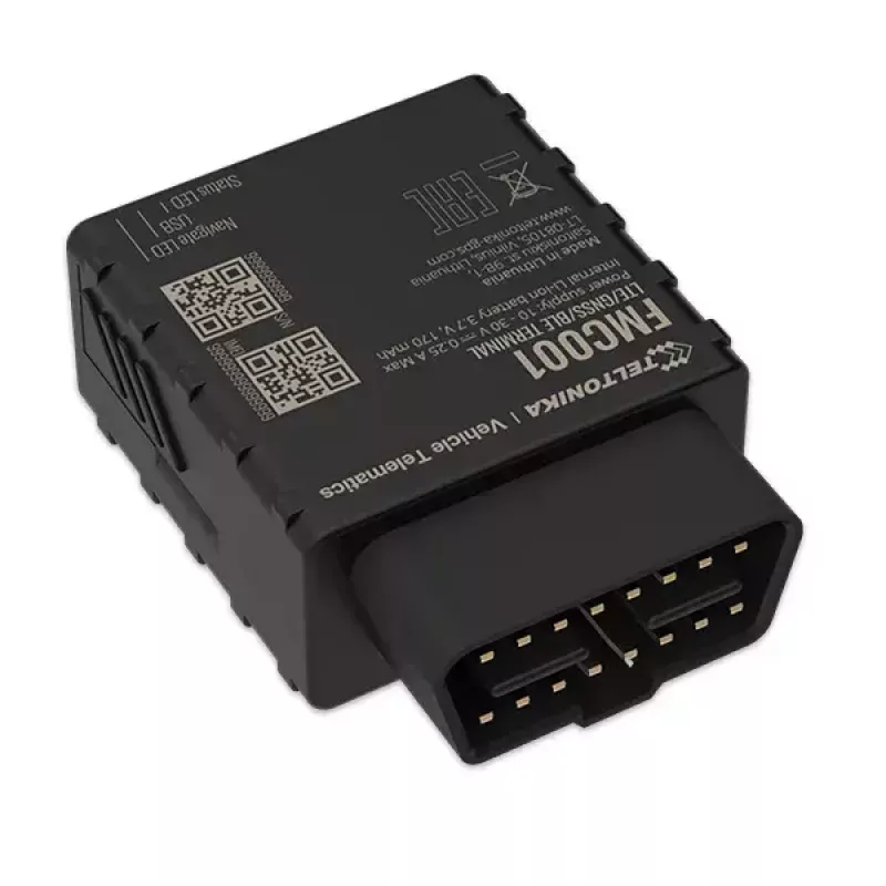 GPS sekiklis Teltonika FMC001 automobiliui Juoda 53g