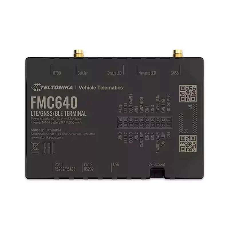 GPS sekiklis Teltonika FMC640 Juodas Automobilinis