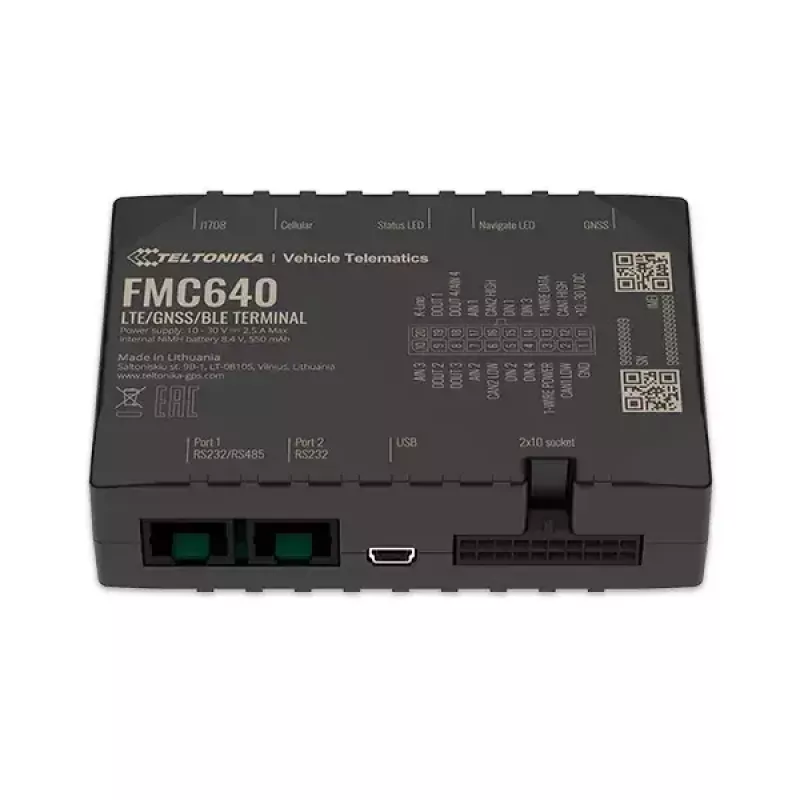 GPS sekiklis Teltonika FMC640 Juodas Automobilinis