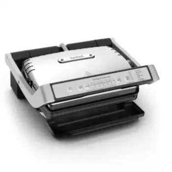 Kontaktinė grilio keptuvė Tefal GC707D 2000W Juoda Nerūdijantis plienas Stačiakampė