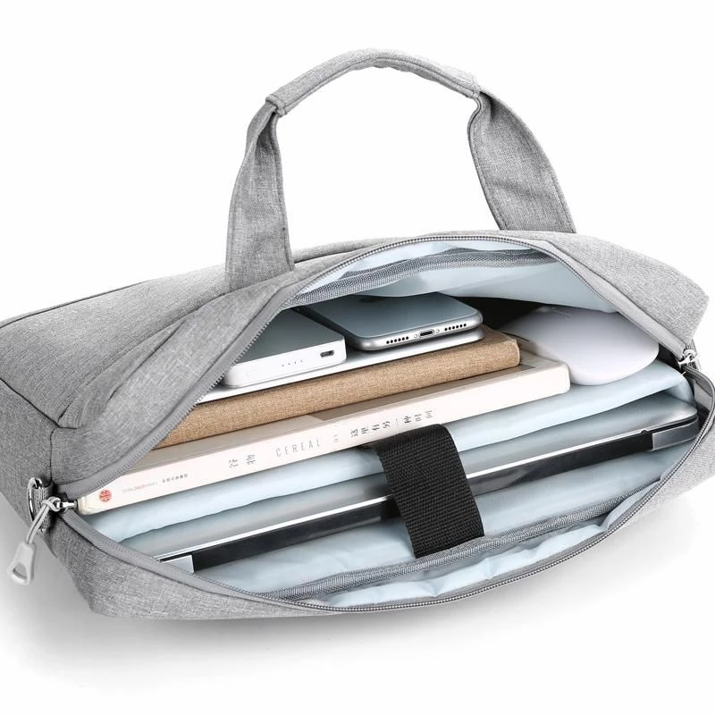 eSTUFF GLB201612 nešiojamojo kompiuterio dėklas 35,8 cm (14,1 colio) Toploader bag pilkas
