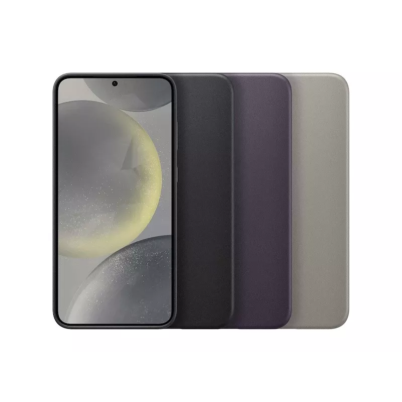 Samsung Galaxy S24 Plus Violetinis Veganinės Odos Dangtelis