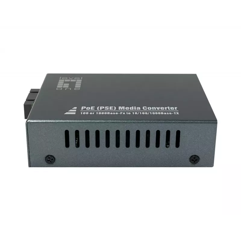 LevelOne GVT-2014 Gigabitinis medijos keitiklis RJ45 į SC, vienmodis šviesolaidis, PoE PSE, 20 km