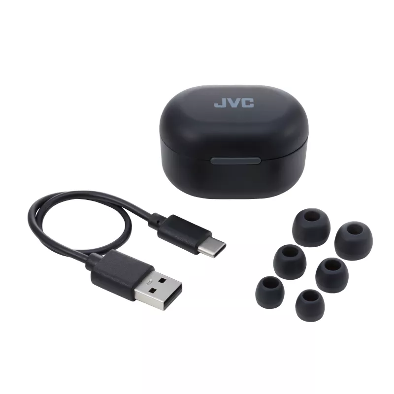 Ausinės JVC Active Noise Cancelling TWS juodos