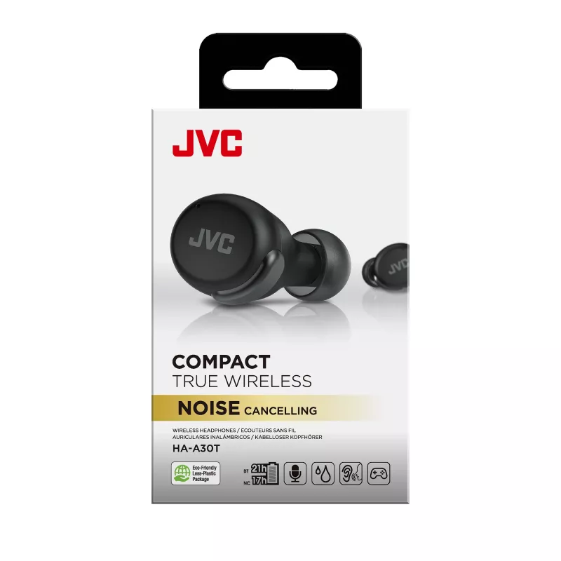 Ausinės JVC Active Noise Cancelling TWS juodos