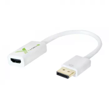 Techly IADAP DP-HDMIFP vaizdo kabelio adapteris 0,2 m DisplayPort HDMI Baltas