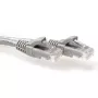 ACT pilkas 4 m U/UTP CAT6A lizdinis kabelis su RJ45 jungtimis, apsaugotas nuo užkabinimo