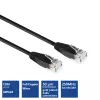 ACT Black 10 metrų U/UTP CAT6 patch kabelis su RJ45 jungtimis