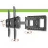 Techly ICA-PLB 148L TV laikiklis sieninis 165,1 cm (65 col.) juodas