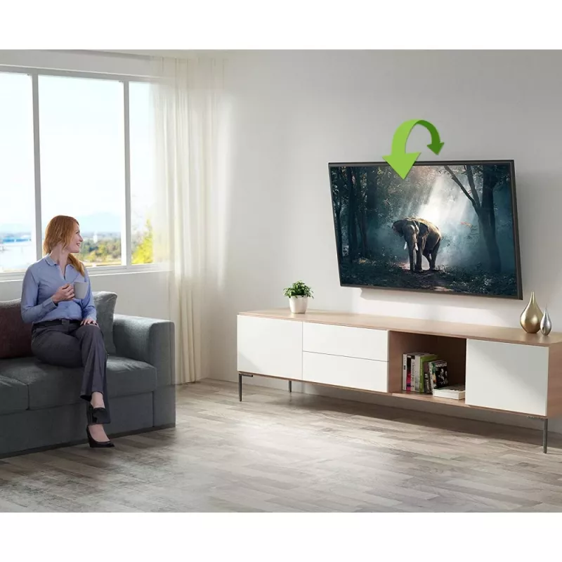 Techly ICA-PLB 148L TV laikiklis sieninis 165,1 cm (65 col.) juodas