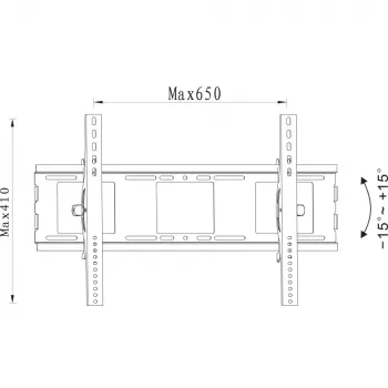 Techly ICA-PLB 231L laikiklis televizoriui 177.8 cm (70 col.) juodas