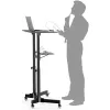Techly ICA-TB TPM-1BK nešiojamojo kompiuterio stovas, juodas