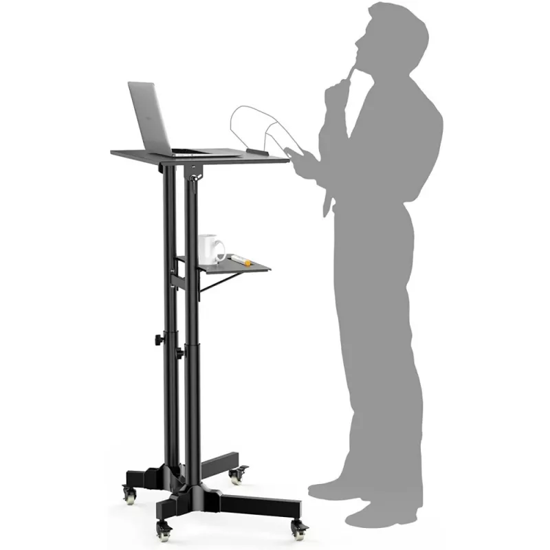 Techly ICA-TB TPM-1BK nešiojamojo kompiuterio stovas, juodas