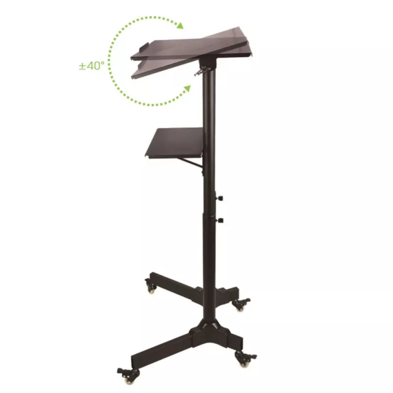 Techly ICA-TB TPM-1BK nešiojamojo kompiuterio stovas, juodas