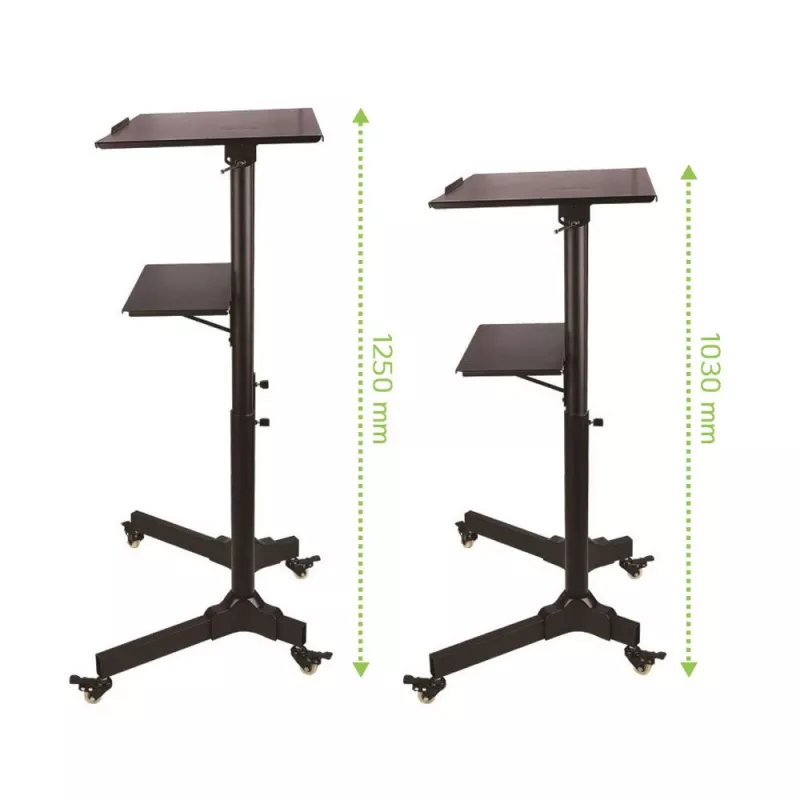 Techly ICA-TB TPM-1BK nešiojamojo kompiuterio stovas, juodas