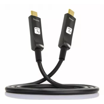 Techly ICOC-U3C-HY-020 USB-C aktyvus optinis laidas 20 m, juodas