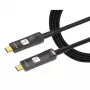 Techly ICOC-U3C-HY-030 USB-C aktyvus optinis laidas 30 m juodas