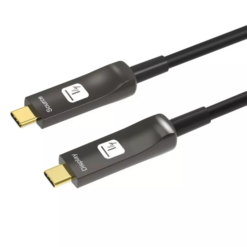 Techly ICOC-U3C-HY-030 USB-C aktyvus optinis laidas 30 m juodas