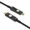 Techly ICOC-U3C-HY-030 USB-C aktyvus optinis laidas 30 m juodas