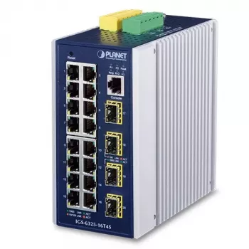 Valdomas L3 gigabito eterneto jungiklis PLANET IGS-6325-16T4S 16 prievadų