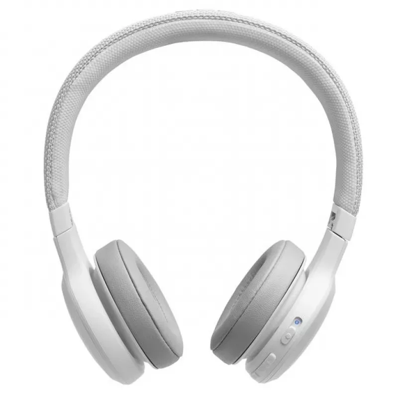 JBL Live 400BT belaidės ausinės ant ausų, baltos