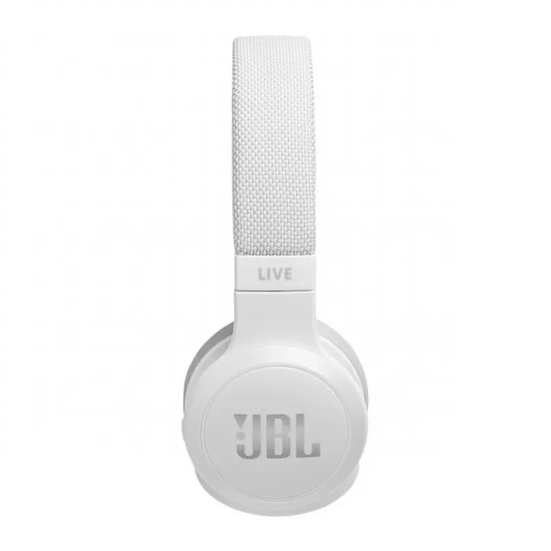JBL Live 400BT belaidės ausinės ant ausų, baltos