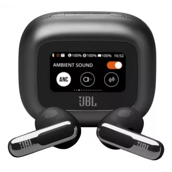 JBL Live Flex 3 Belaidės ausinės Į ausį Skambučiai/Muzika/Sportas/Kasdien naudojimas Juoda