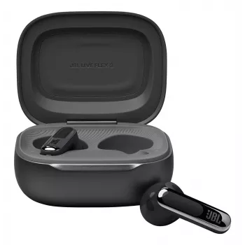 JBL Live Flex 3 Belaidės ausinės Į ausį Skambučiai/Muzika/Sportas/Kasdien naudojimas Juoda