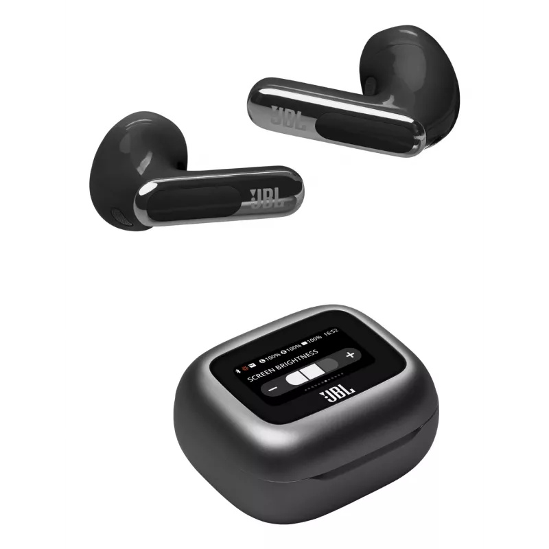 JBL Live Flex 3 Belaidės ausinės Į ausį Skambučiai/Muzika/Sportas/Kasdien naudojimas Juoda