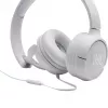 JBL Tune 500 JBLT500WHT ausinės ant ausų, laidinės, su mikrofonu, plokščias nesusipinantis laidas, baltos