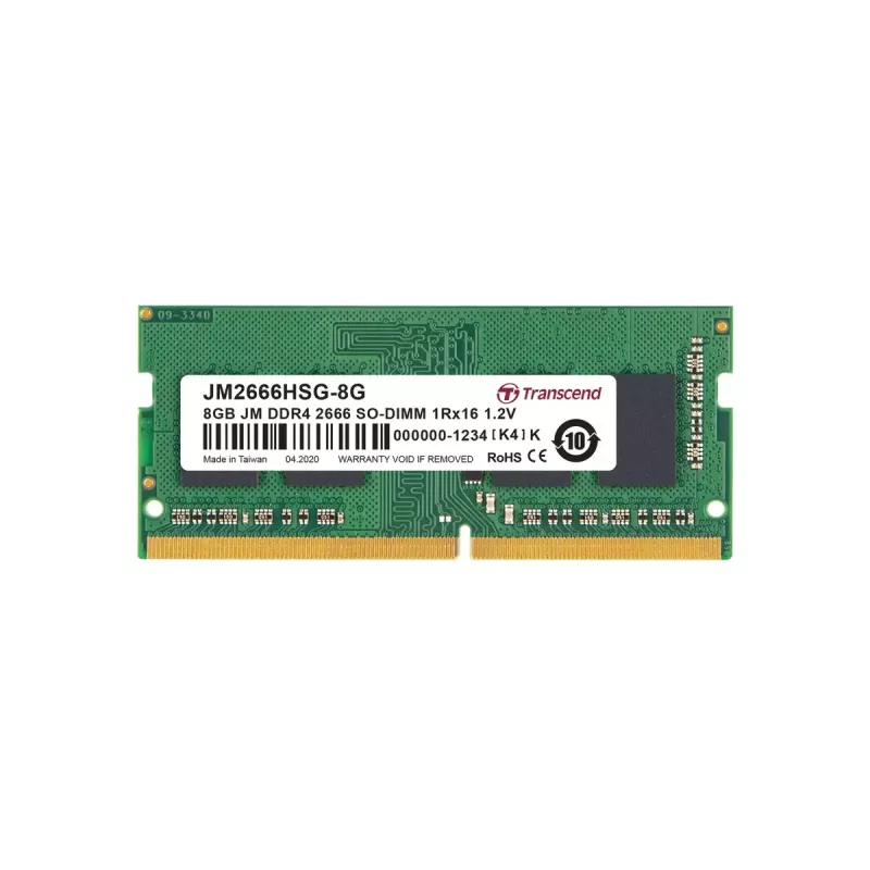 Transcend JetRam DDR4-2666 8GB SO-DIMM atminties modulis nešiojamam kompiuteriui