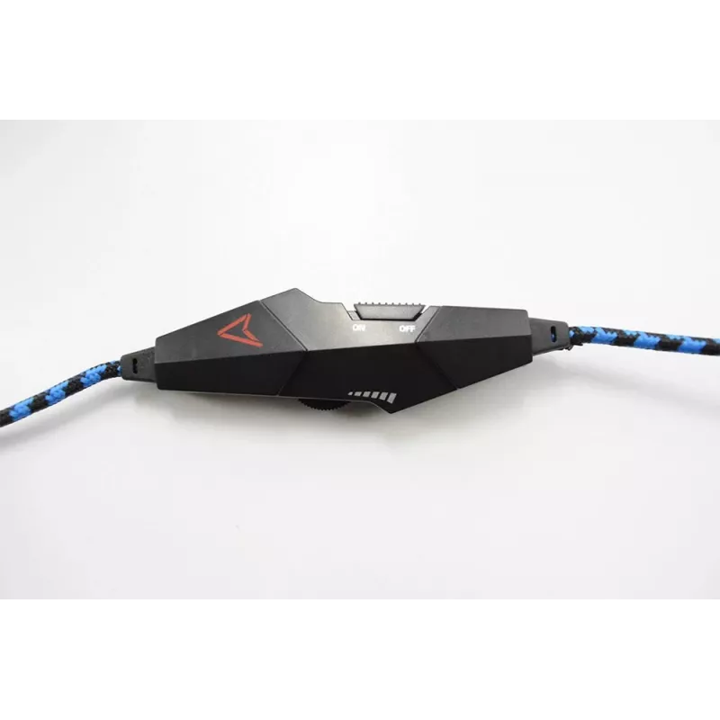 Steelplay HP41 ausinės su mikrofonu, laidinės, žaidimams, juodos, mėlynos
