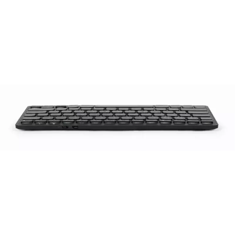 Gembird KB-BTRGB-01-DE belaidė Bluetooth klaviatūra, QWERTZ vokiškas išdėstymas, juoda