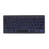 Gembird KB-BTRGB-01-DE belaidė Bluetooth klaviatūra, QWERTZ vokiškas išdėstymas, juoda