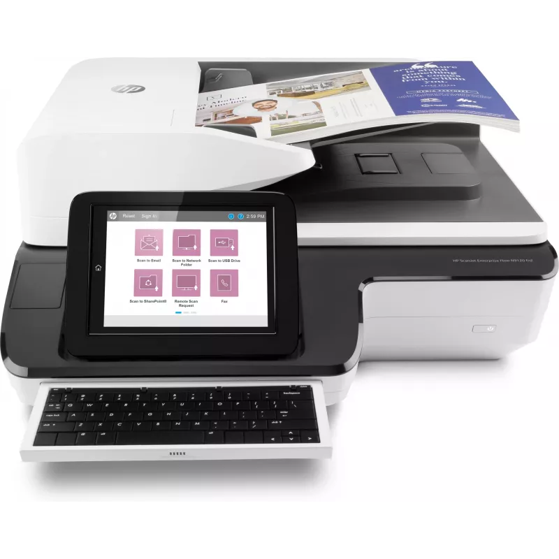 HP Scanjet Enterprise Flow N9120 fn2 plokščiasis ir automatinio dokumentų tiekimo skaitytuvas 600 x 600 DPI A3 juodas, baltas