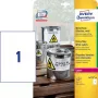 Lipni etiketė Avery L4775-20 suapvalintas stačiakampis
