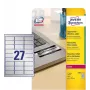 Lipni etiketė Avery L6011-20 sidabrinė, užapvalintas stačiakampis