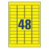 Lipnios etiketės stačiakampės geltonos Avery L6103-20