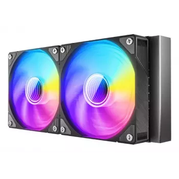 Skysčio aušintuvas „all-in-one“ Azza HEX 240 12 cm Juodas