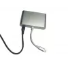 Microconnect LIGHT-HUB4 Lightning sąsajos stotelė, 3 × 3,5 mm, 480 Mbit/s, sidabrinė