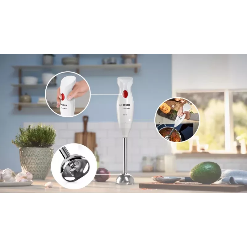 Bosch MSM24500 panardintuvas 400 W Raudona, Balta