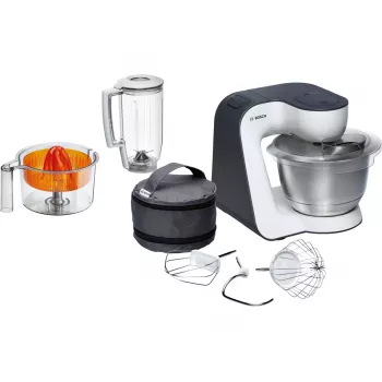 Bosch MUM5 Start Line universalus virtuvės kombainas 800 W 3.9 L Oranžinis, Sidabrinis, Peršviečiamas, Baltas