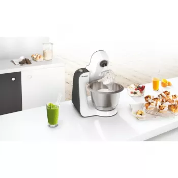 Bosch MUM5 Start Line universalus virtuvės kombainas 800 W 3.9 L Oranžinis, Sidabrinis, Peršviečiamas, Baltas