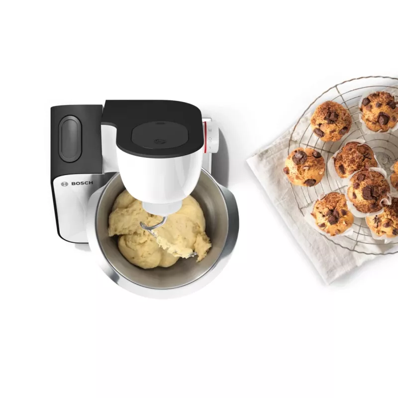Bosch MUM5 Start Line universalus virtuvės kombainas 800 W 3.9 L Oranžinis, Sidabrinis, Peršviečiamas, Baltas