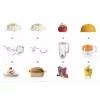 Bosch MUM5 Start Line universalus virtuvės kombainas 800 W 3.9 L Oranžinis, Sidabrinis, Peršviečiamas, Baltas