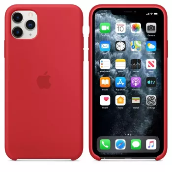 Apple MWYV2ZM/A Silikoninis dėklas iPhone 11 Pro Max Raudonas
