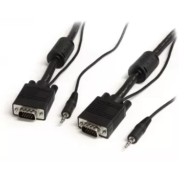 StarTech.com 5 m aukštos raiškos VGA laidas su garsu, koaksialinis, HD15 M/M