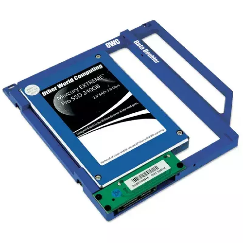 OWC Data Doubler OWCDDAMBS0GB Blue - laikiklis antram 2,5 inch SATA diskui MacBook / MacBook Pro optiniame lizde